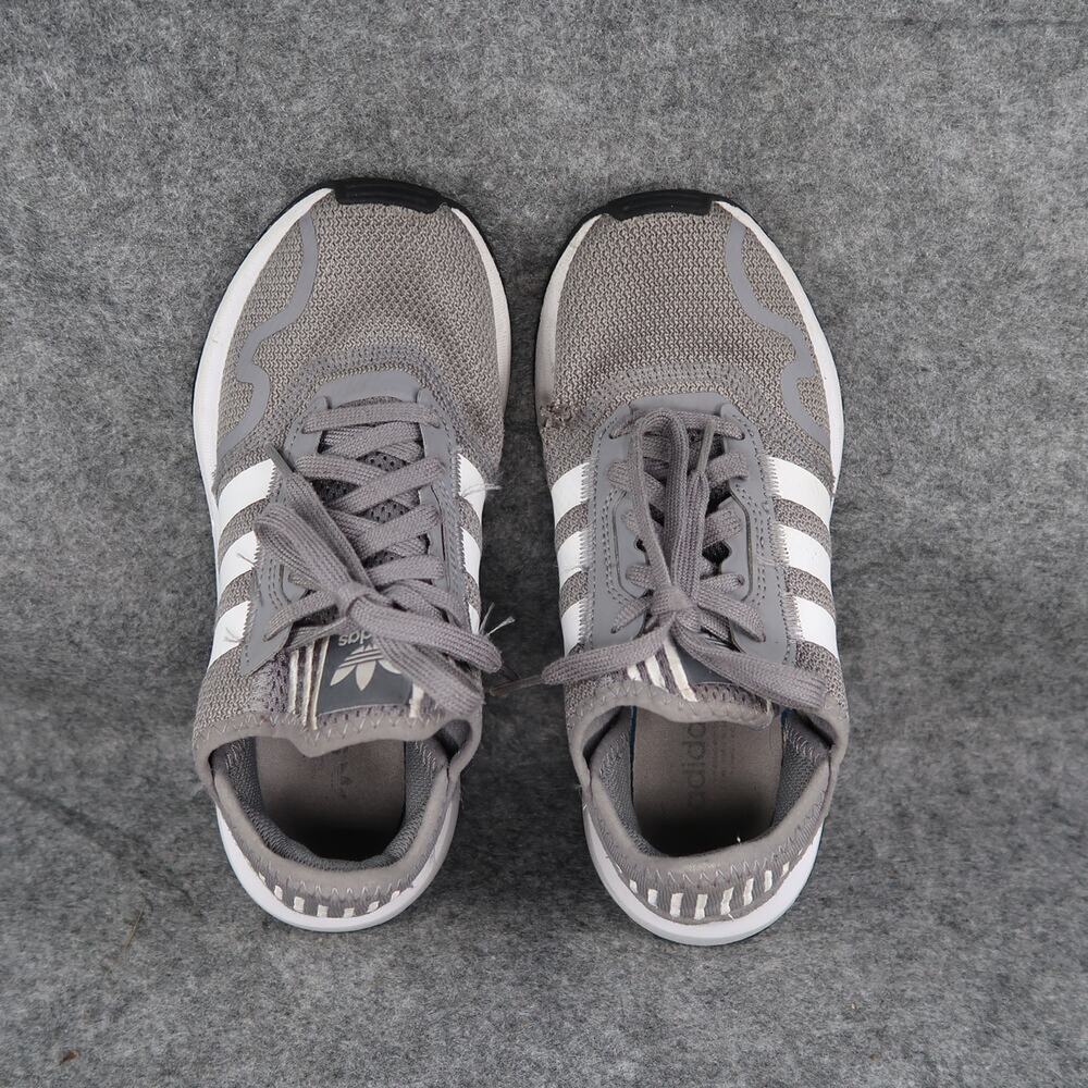 Adidas Shoes Youth 5 Sneakers Athletic Trainers Swift Run Walk Grey White Sport - Picture 6 of 12